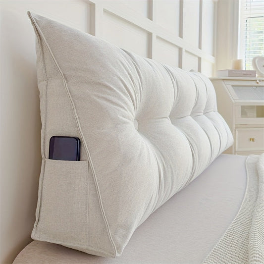 LinConfort – Coussin triangulaire en lin pour soutien du dos