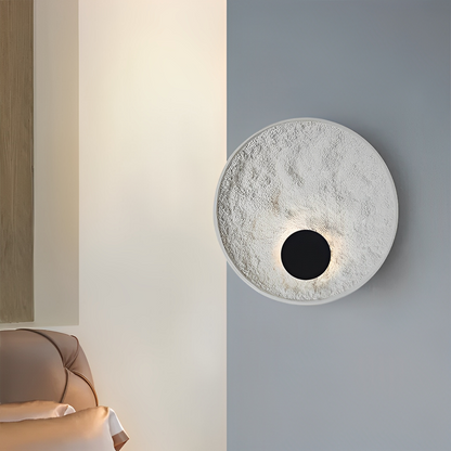 Lunaris – Applique murale ronde avec LED et design globe blanc