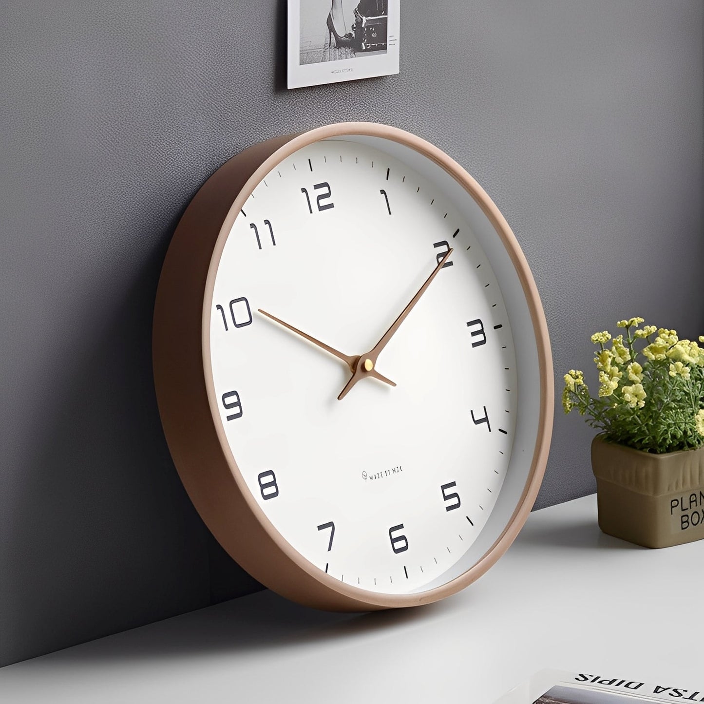 Alden – Horloge Murale en Bois Massif