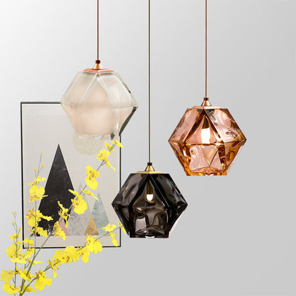 Nerea – Lampe suspendue nordique en verre