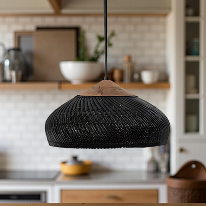 Ella – Plafonnier en rotin asiatique