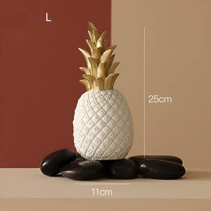 Phineas – Décoration ananas stylisée en résine pour accents d'été