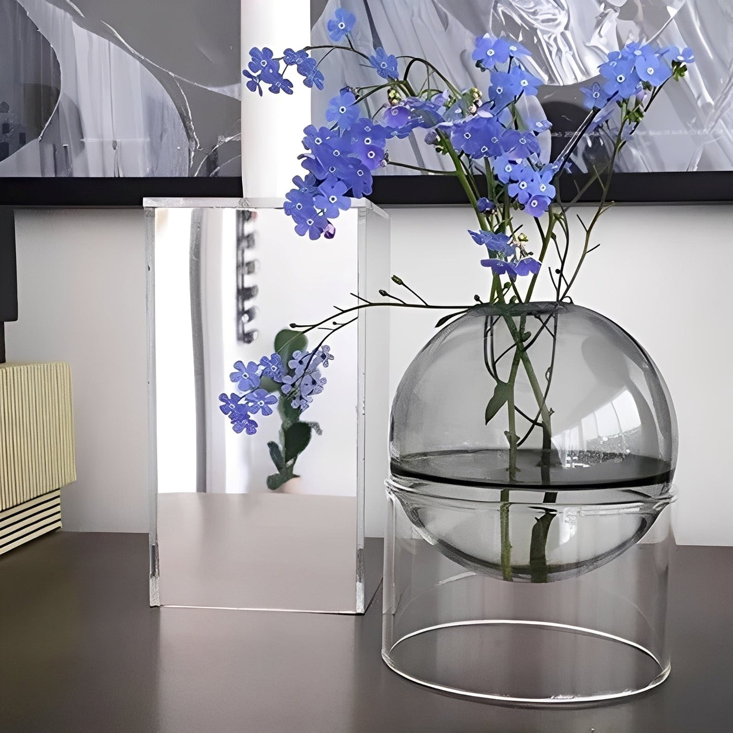 Amira – Vase en Verre Colorée Décoration