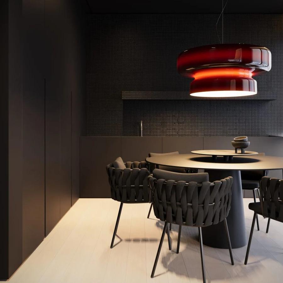 Selene – Suspension en verre moderne