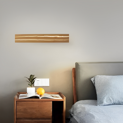 Ewan – Applique murale moderne avec aspect fissure bois