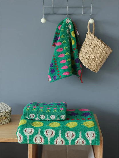 Carrie – Serviettes Japandi en pur coton