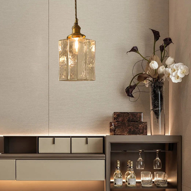 Kian – Lampe Suspendue en Verre Élégante