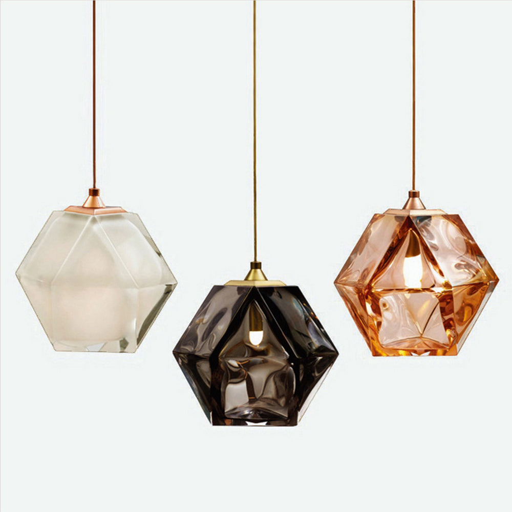 Nerea – Lampe suspendue nordique en verre
