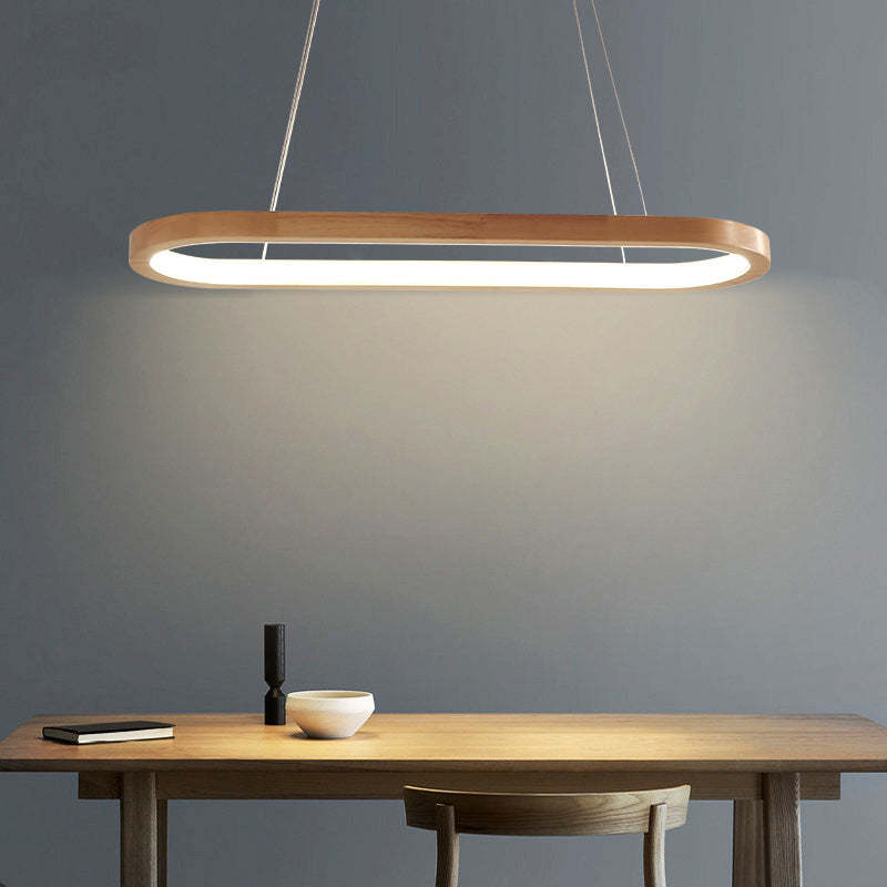 NordBois – Lampe suspendue moderne en bois et métal
