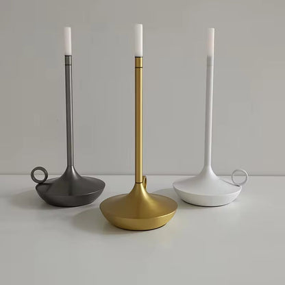 Elina – Lampe de table rétro portable avec effet bougie