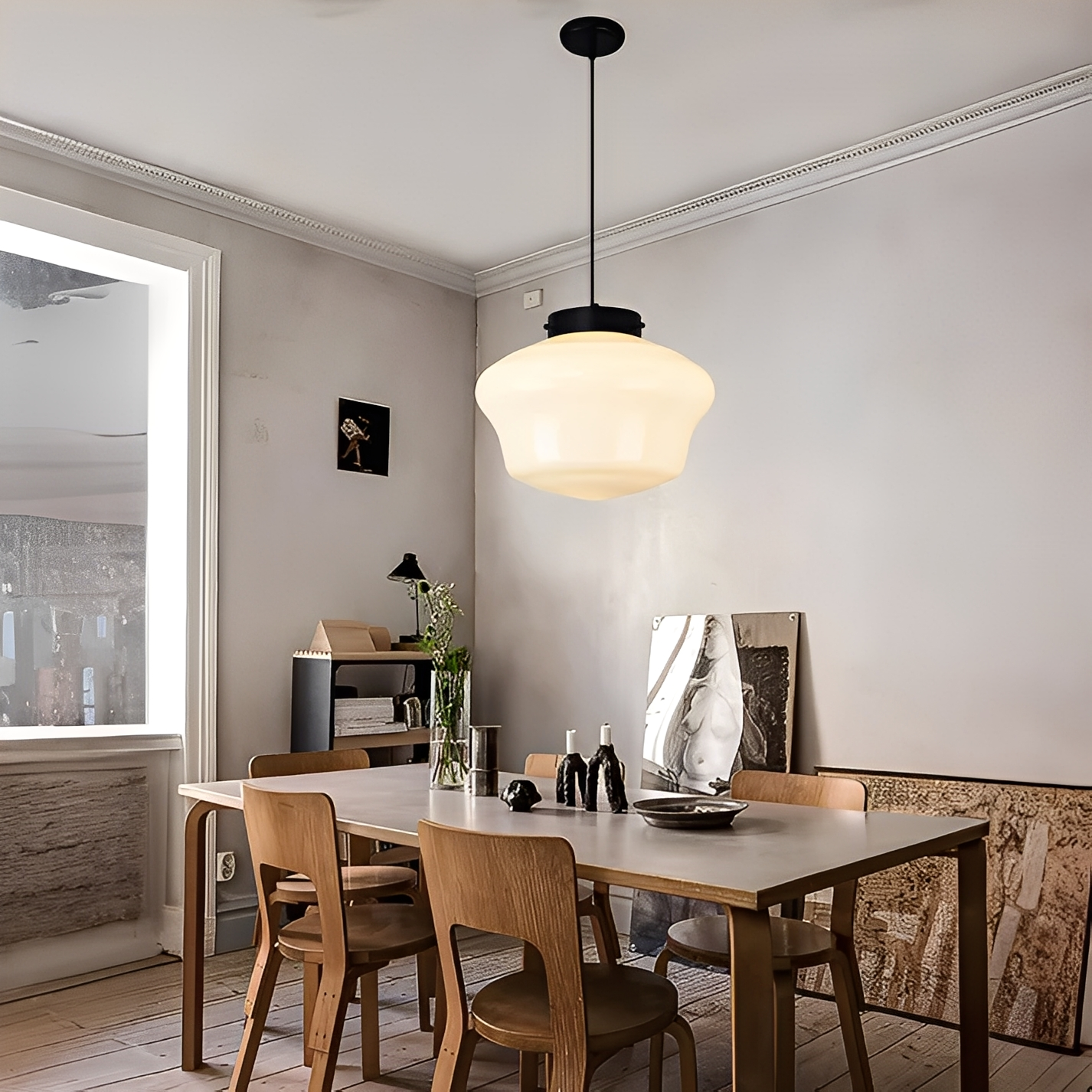 Arvida – Candelabro de Cristal Industrial Retro