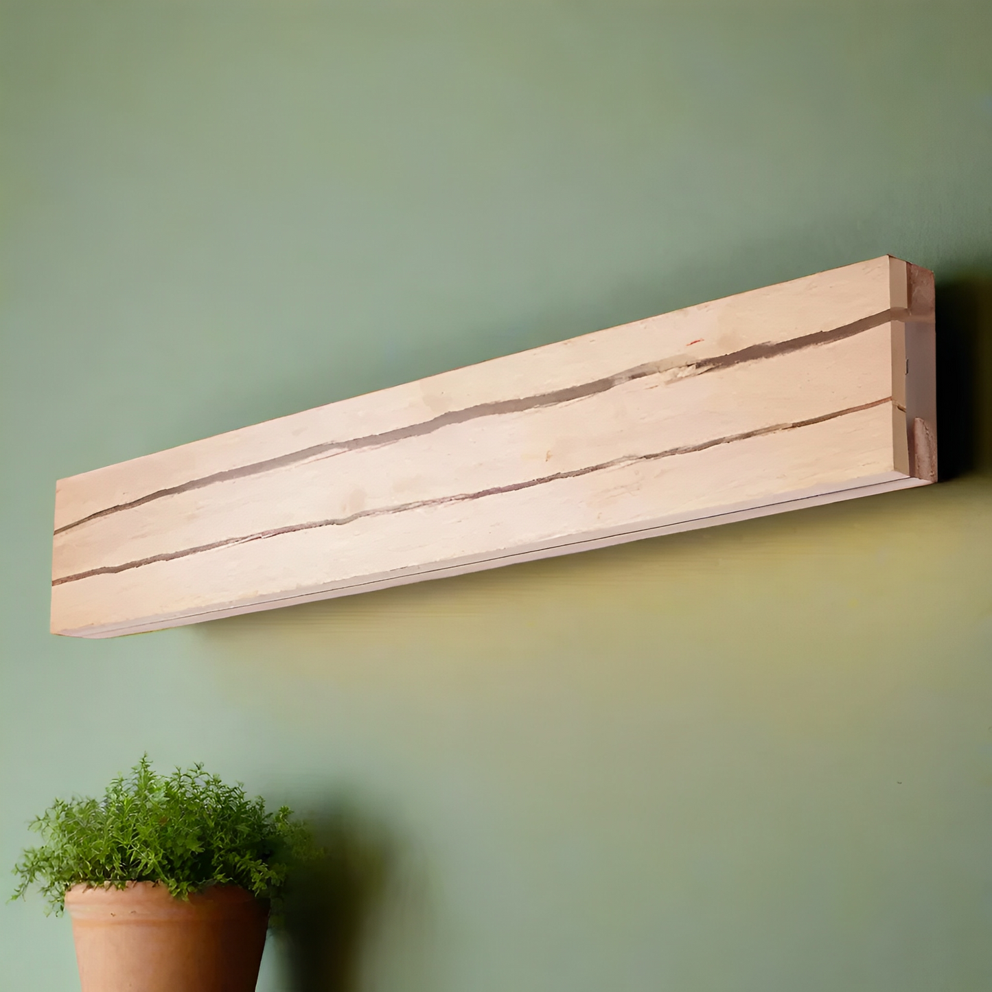 Ewan – Applique murale moderne avec aspect fissure bois