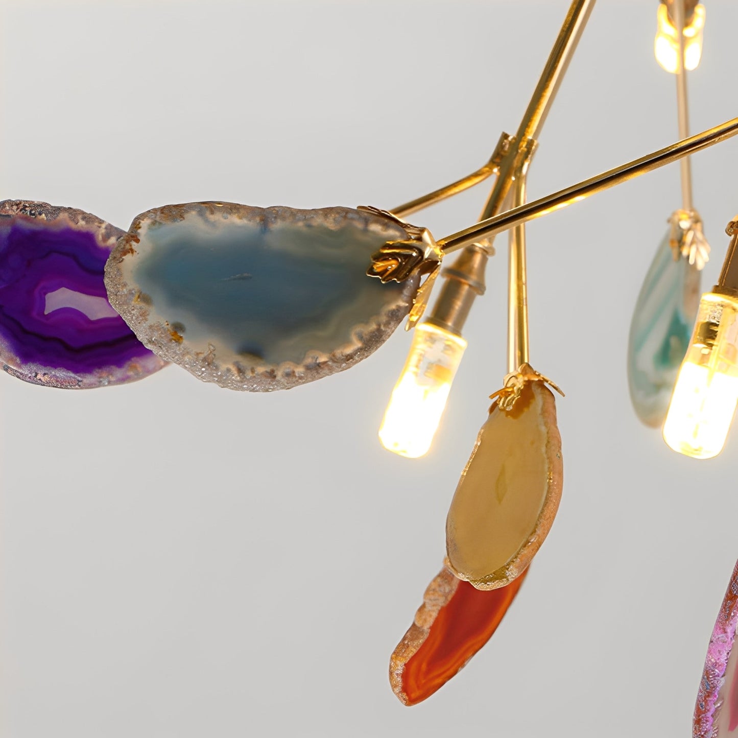 Adrian – Lustre LED créatif en pierre d'onyx