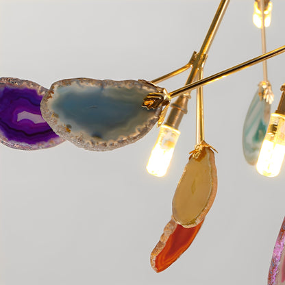 Adrian – Lustre LED créatif en pierre d'onyx