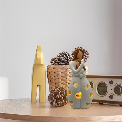 Maria – Lampe en résine rustique