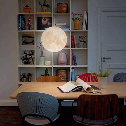 LuneCréa – Suspension lumineuse 3D en forme de lune
