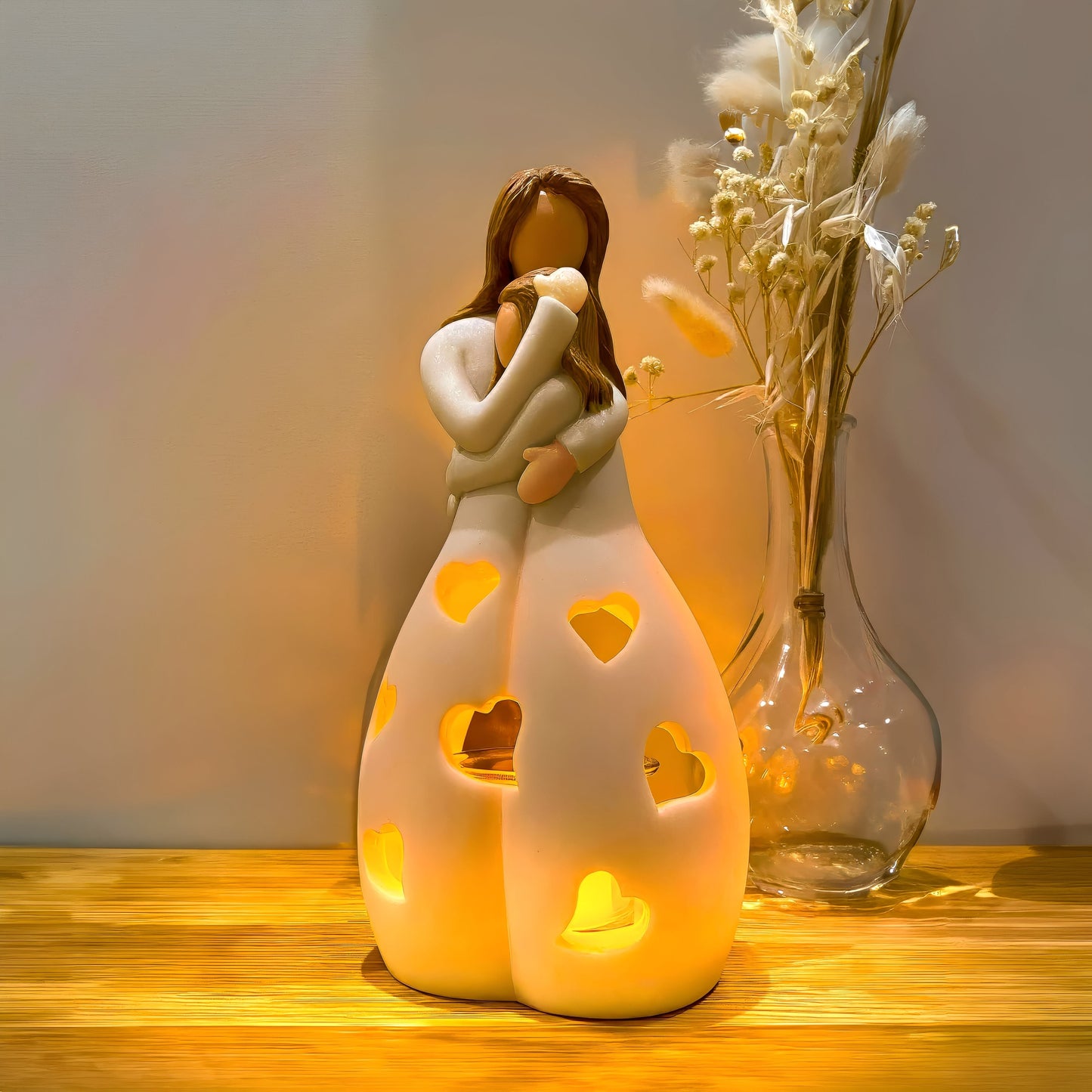 Maria – Lampe en résine rustique