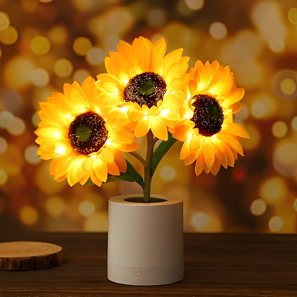 Solina – Lámpara de Noche LED de Girasol Recargable