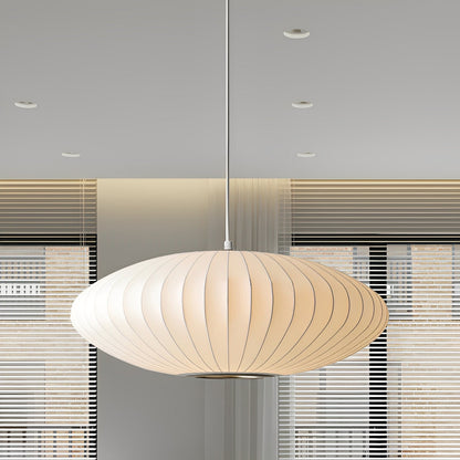 Soluna – Suspension en tissu moderne en blanc