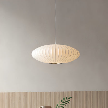 Soluna – Suspension en tissu moderne en blanc