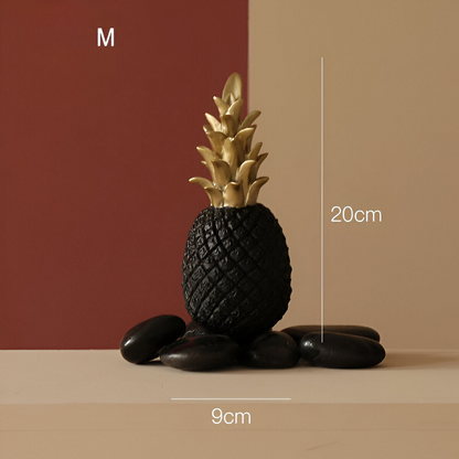 Phineas – Décoration ananas stylisée en résine pour accents d'été