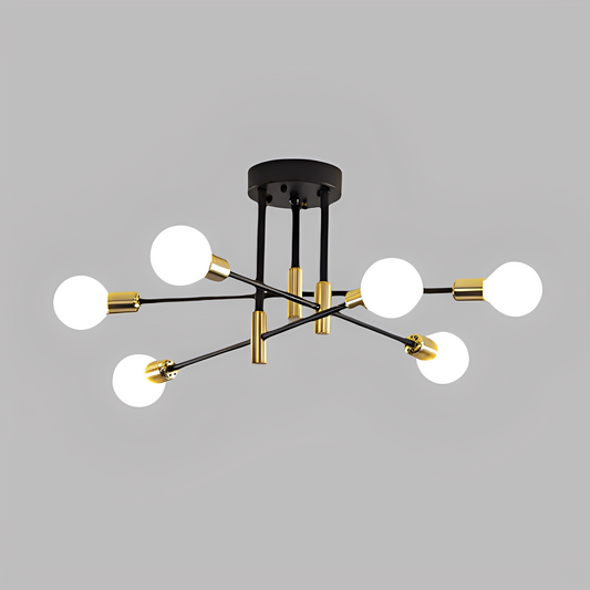 Ira – Lampe de Plafond en Fer Forgé Personnalisée