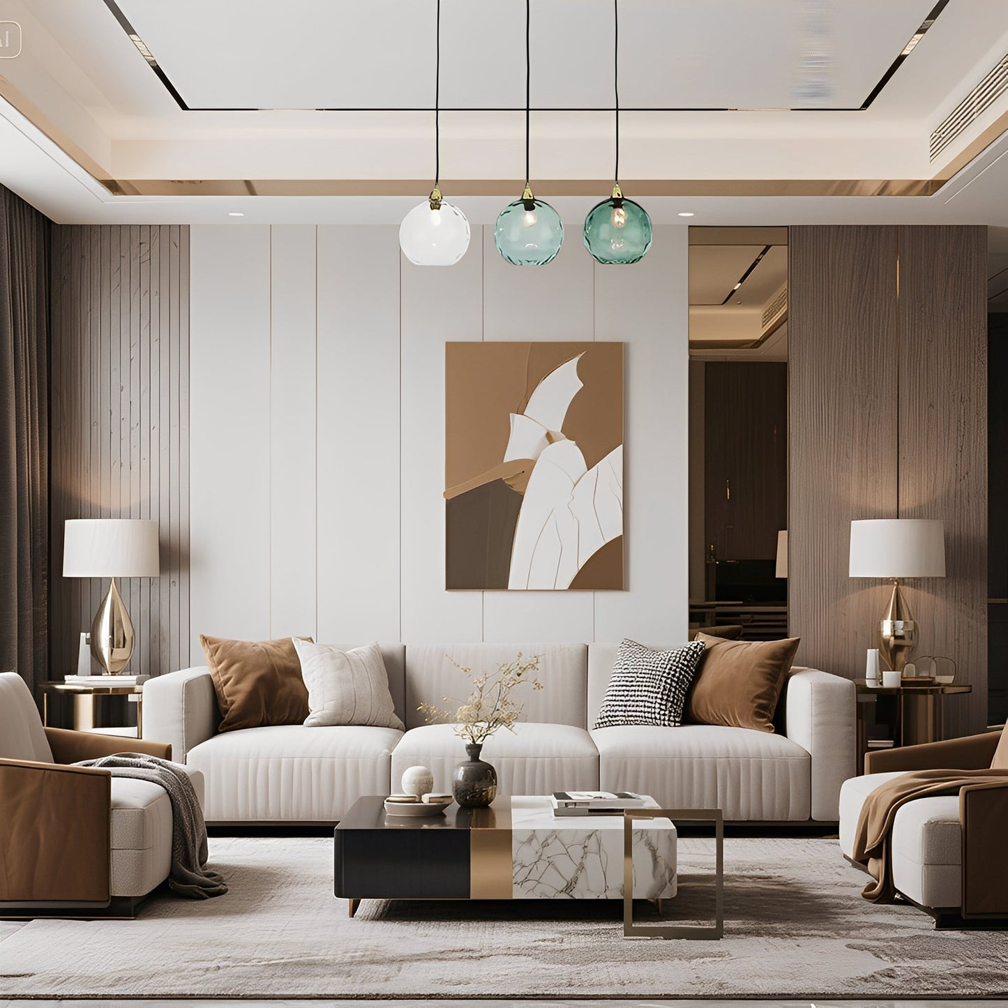 Meliora – Suspension en verre moderne