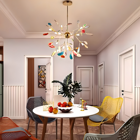 Adrian – Lustre LED créatif en pierre d'onyx