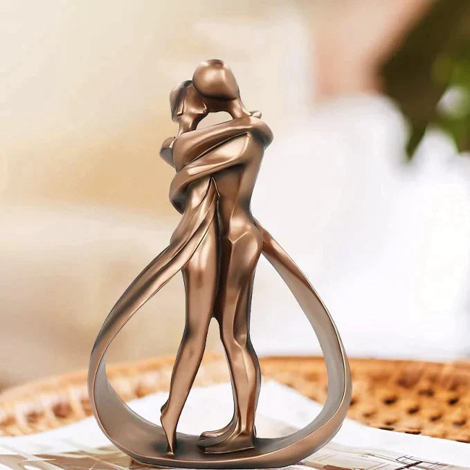 Nalaya – Sculpture de couple en résine
