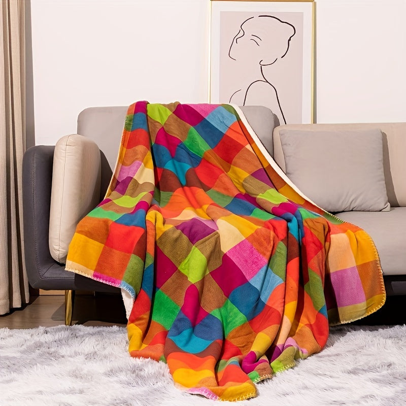 Nolan – Couverture Sherpa double face en polaire de coral pour chaleur élégante