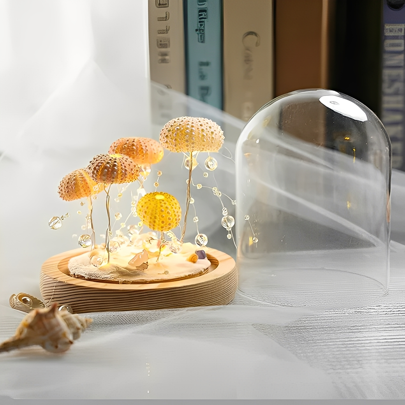 Nerina – Lampe de nuit en méduse fabriquée à la main