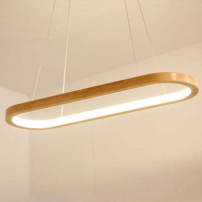 NordBois – Lampe suspendue moderne en bois et métal