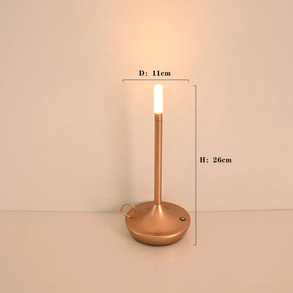 Elina – Lampe de table rétro portable avec effet bougie