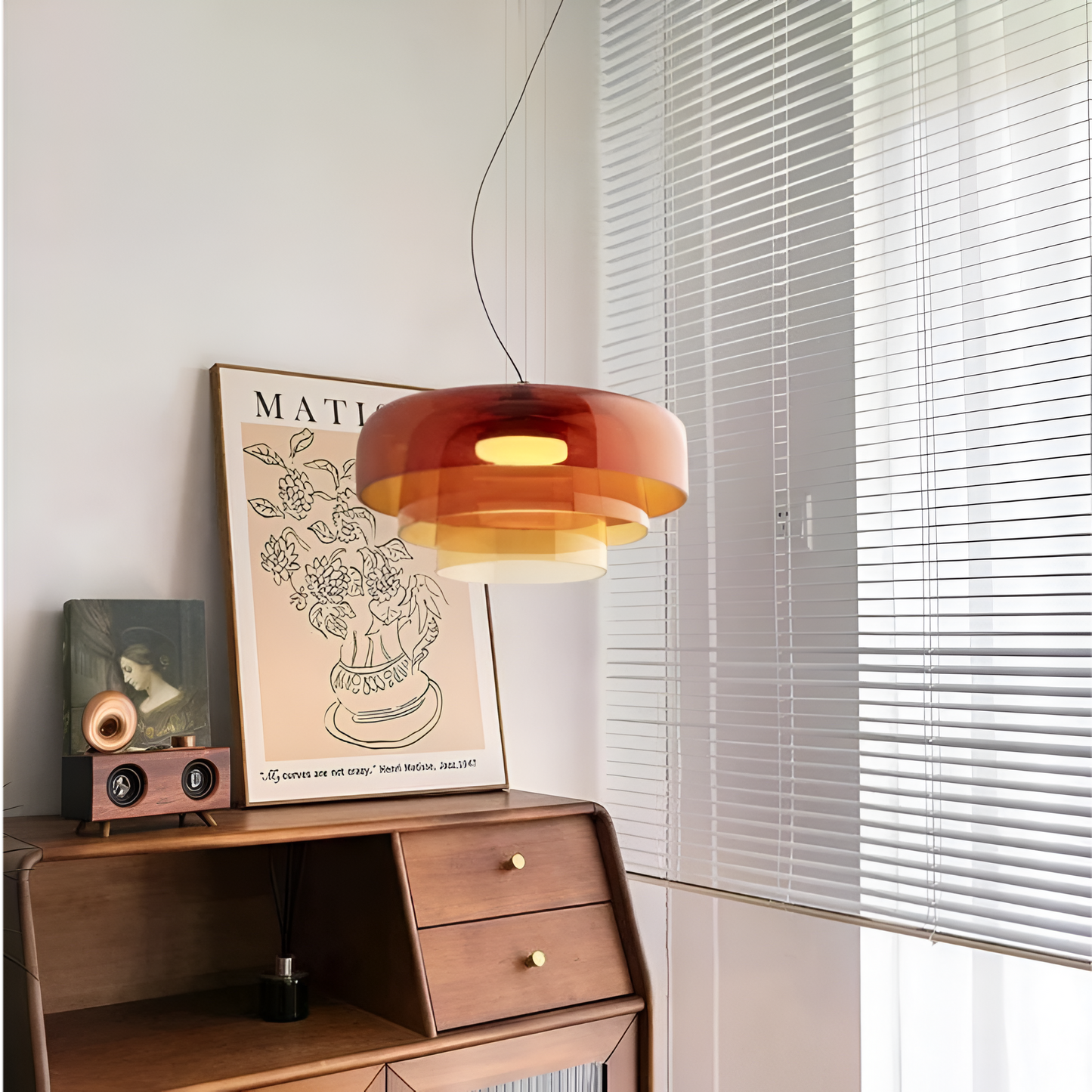 Raki – Suspension en Verre Céleste Nordique