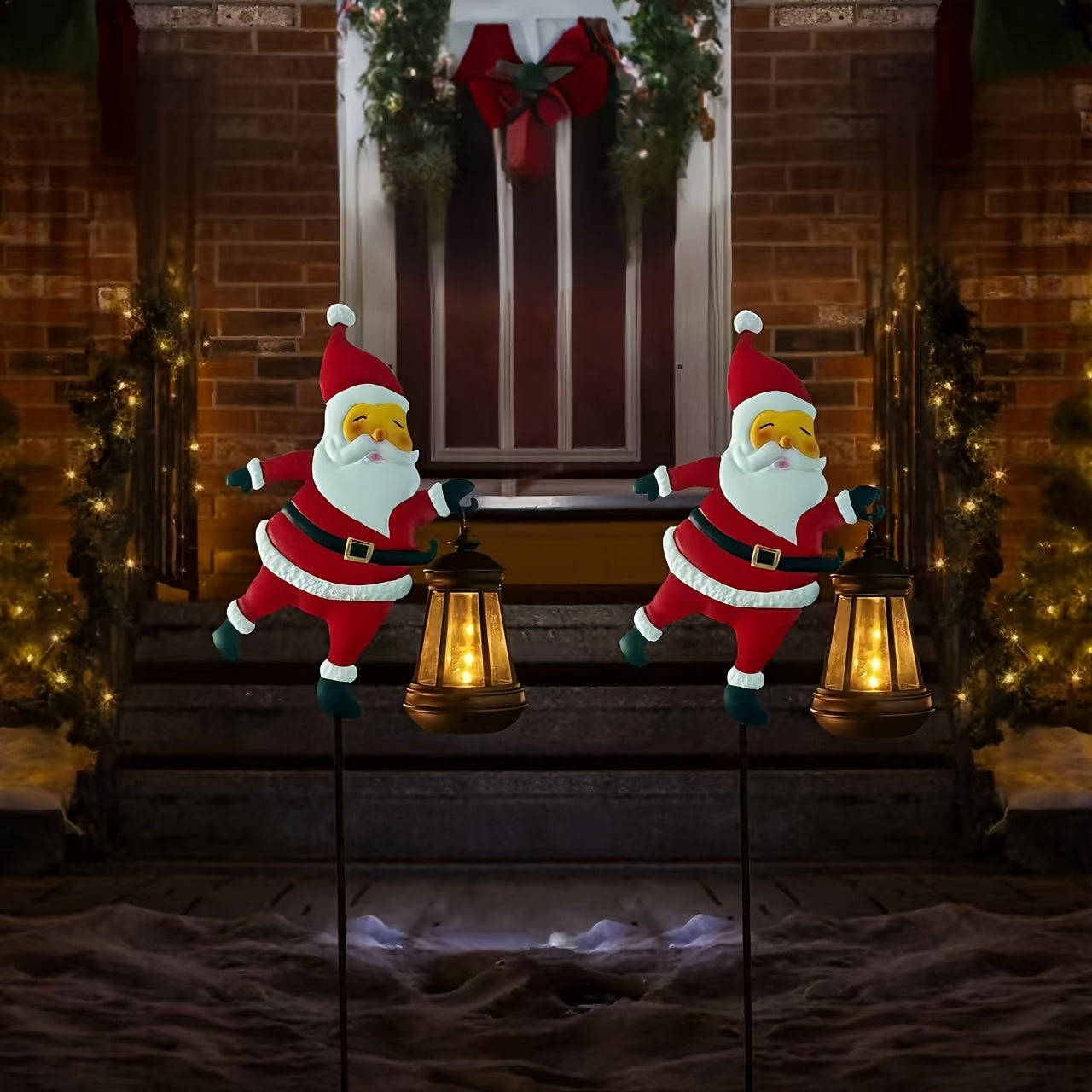 Santy – Luces Colgantes Solares de Santa Claus