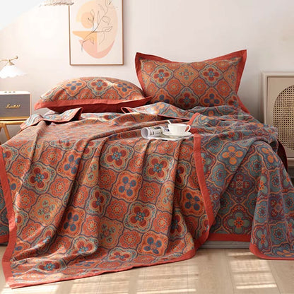 FloraCouette – Couette réversible en coton à motifs floraux