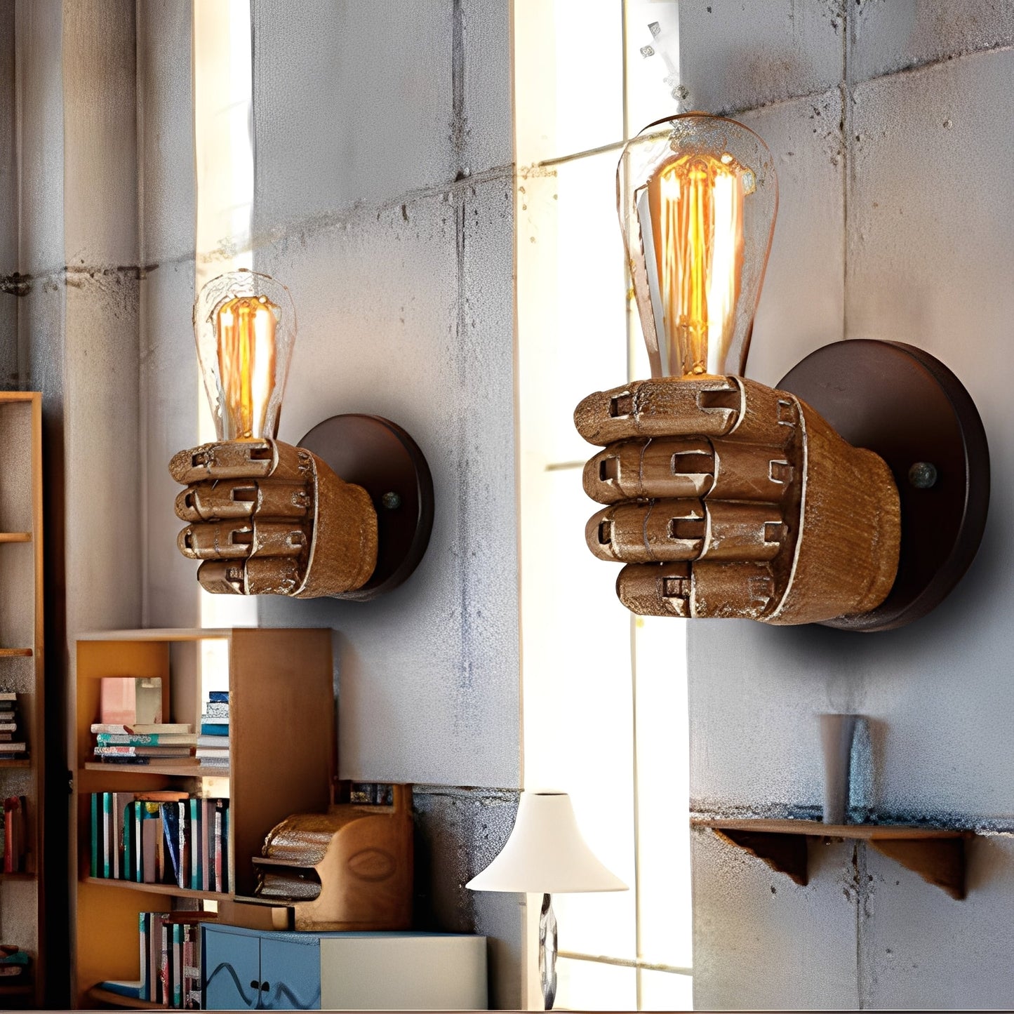 Magnus – Applique Murale Modèle Main Rétro