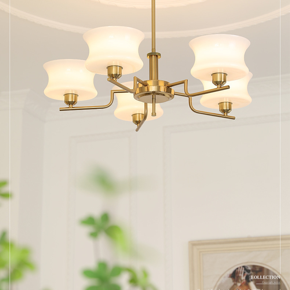 Belue – Lustre moderne en laiton et en verre