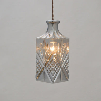 Elva – Lampe LED moderne en bouteille de verre