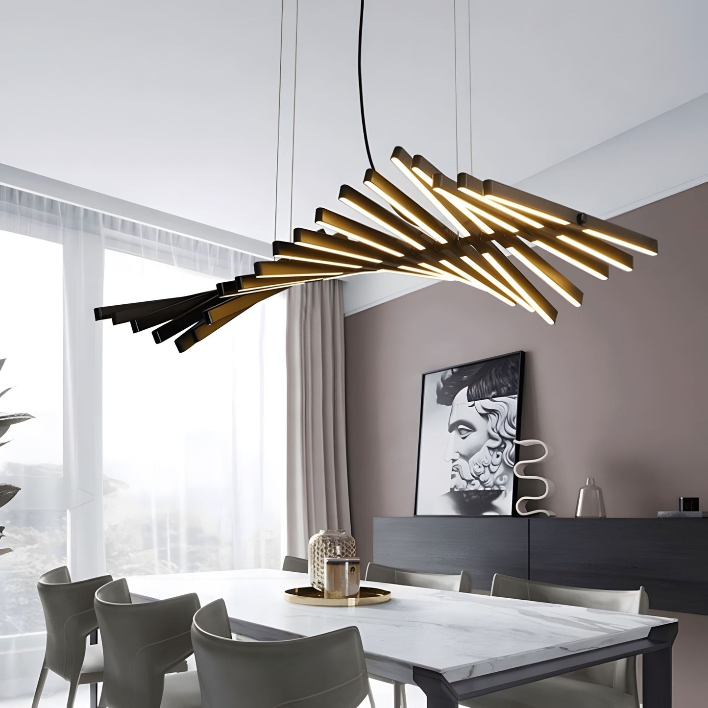Sonata - Suspension réglable au design en chevrons