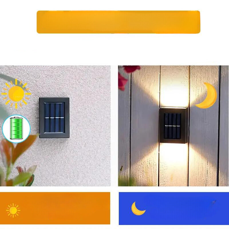 Appliques solaires à l'extérieur