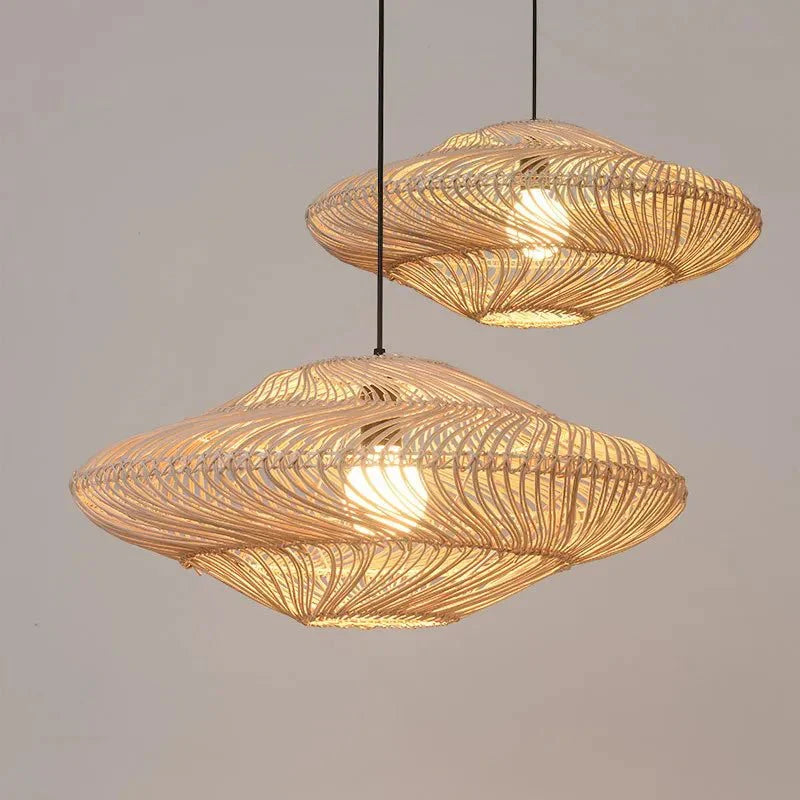 Radiar – Lampe Suspendue Vintage en Rattan