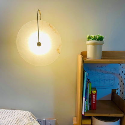 Aveline – Applique LED en pierre d'albâtre