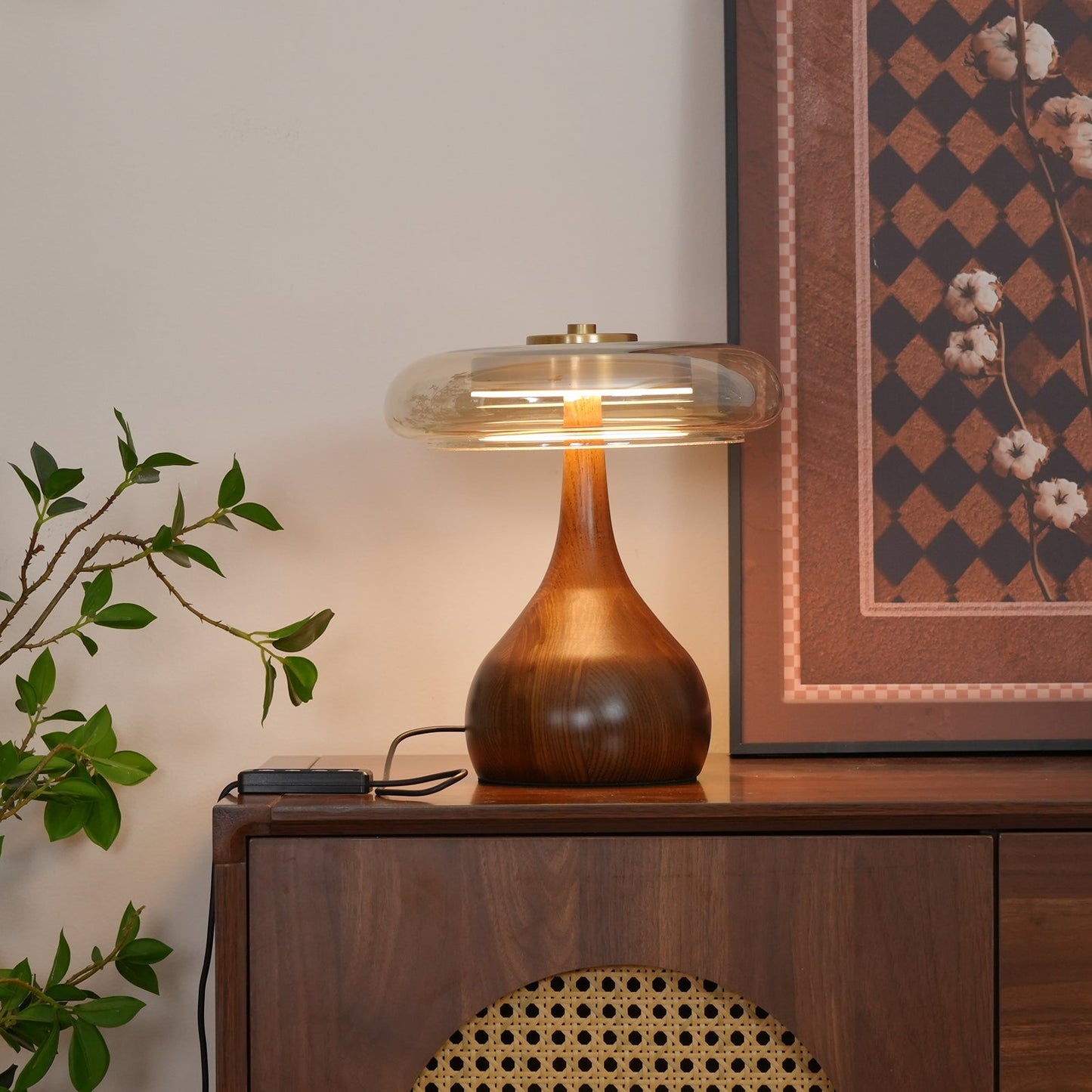 Andi – Lampe de table en verre