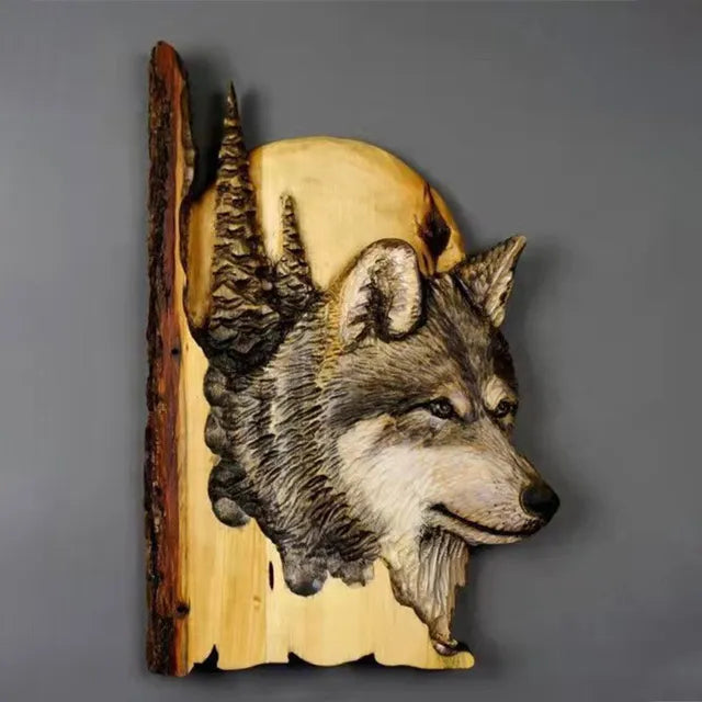 MurBestial – Sculptures animales en bois mural