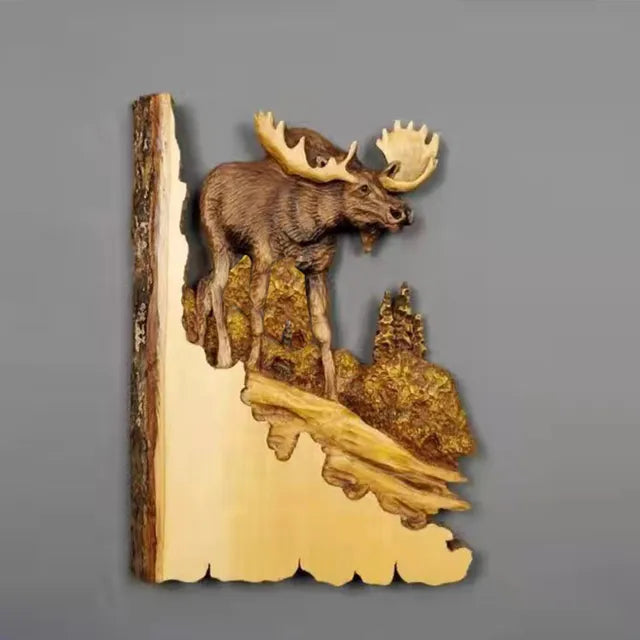 MurBestial – Sculptures animales en bois mural