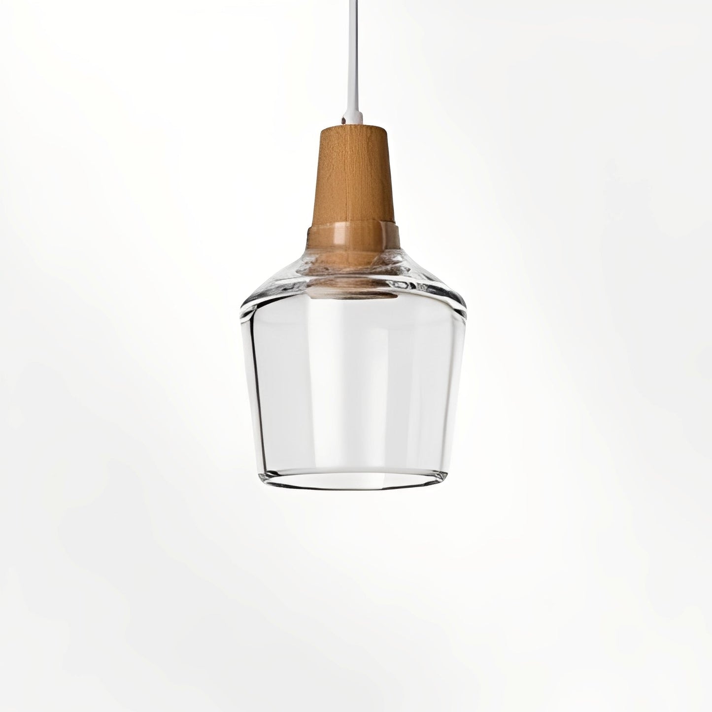 Nozomi – Suspension en bois et verre antique