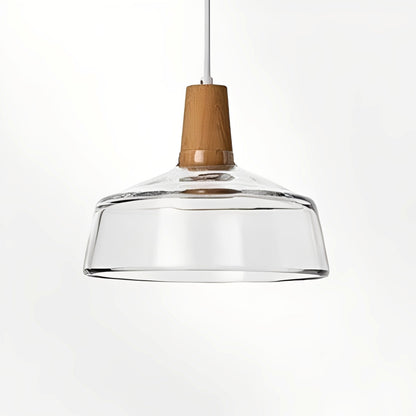 Nozomi – Suspension en bois et verre antique