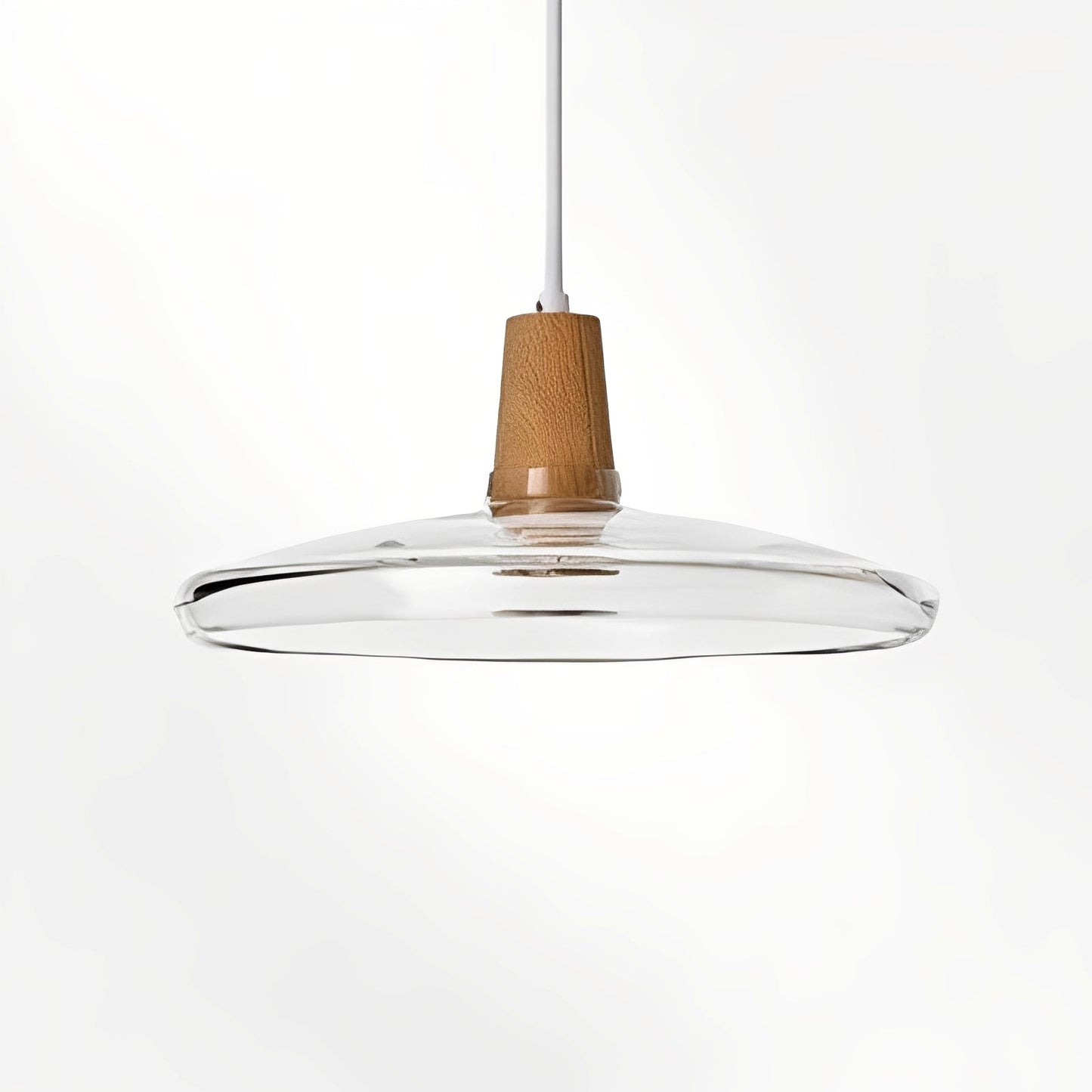 Nozomi – Suspension en bois et verre antique