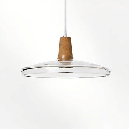 Nozomi – Suspension en bois et verre antique